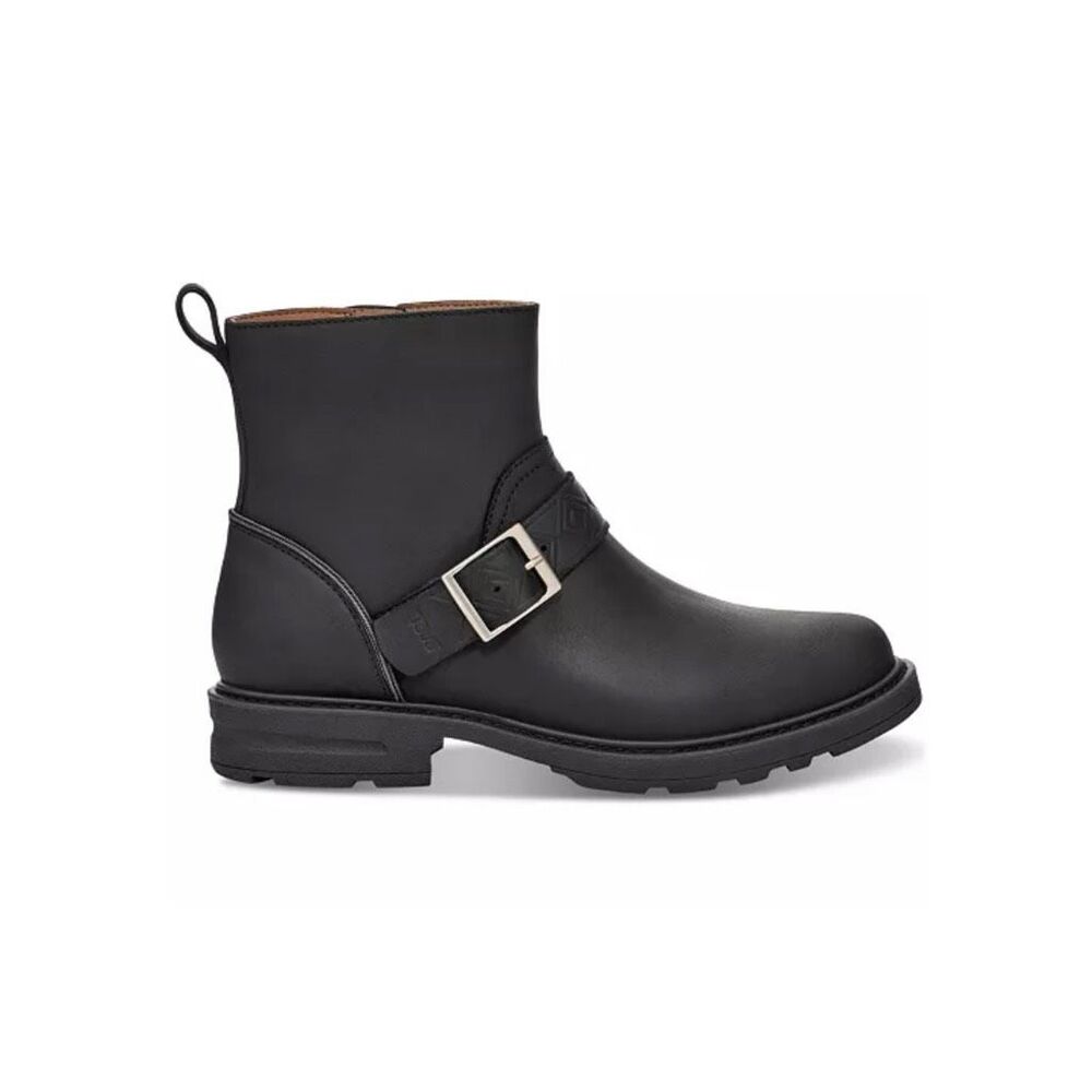 TEVA Black Rowena Block Heel Waterproof Trek Trail Hike Buckle Booties 7